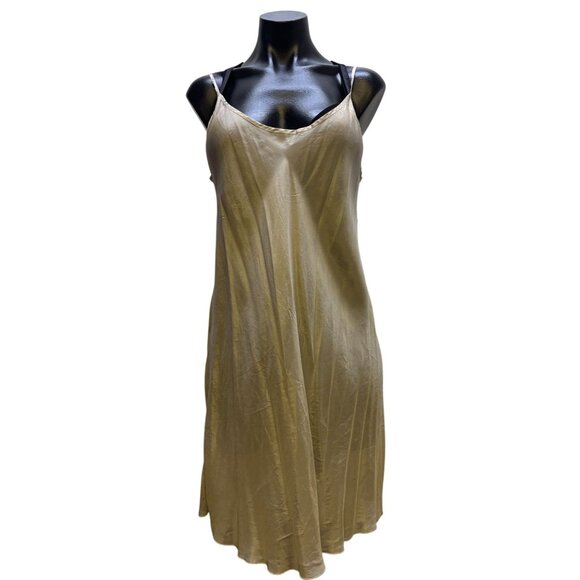 Johnny Was Dress/Silk Slip Gray Multi S - Picture 7 of 9